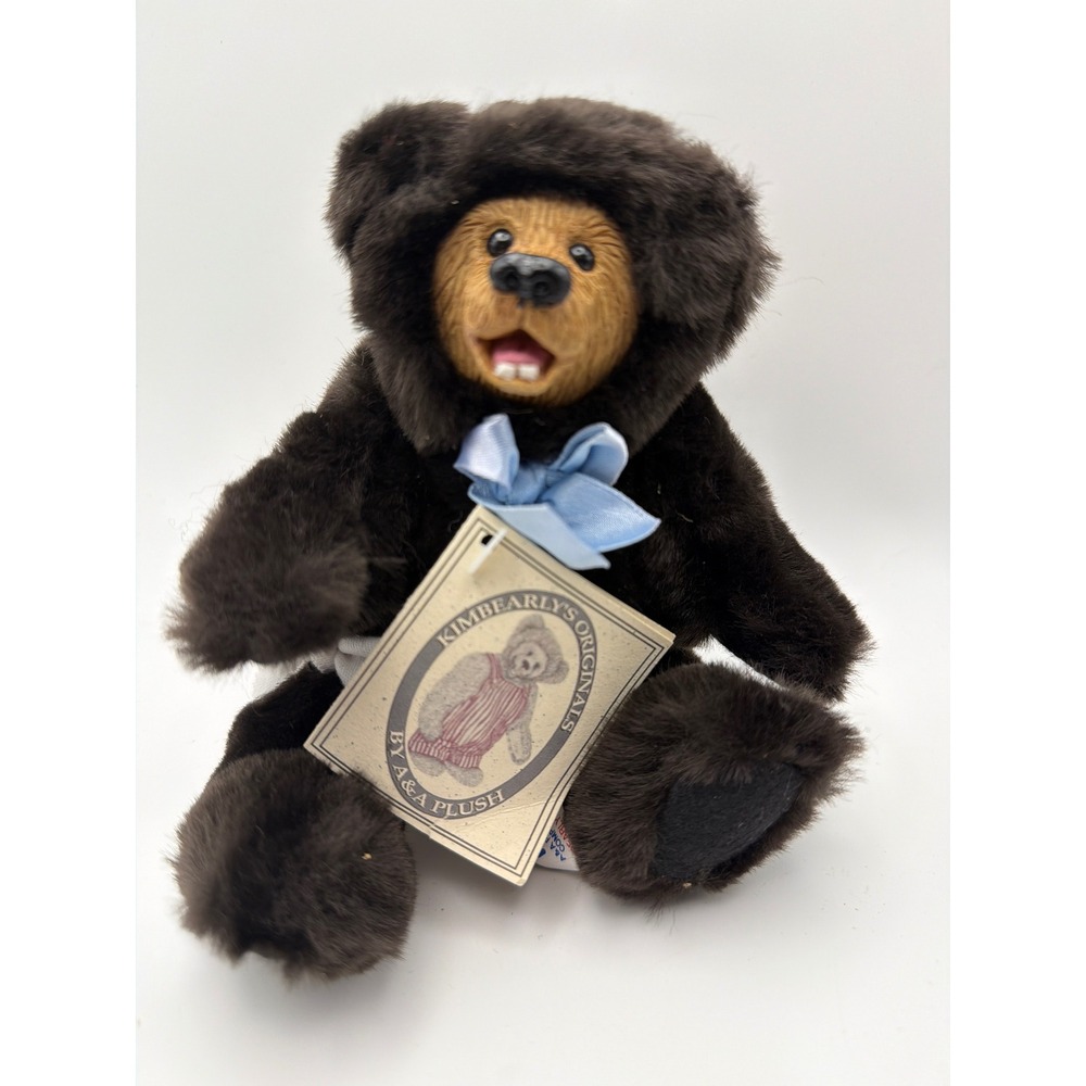 Kimbearlys Original A&A Plush Mini Baby Zack Brown Teddy Bear E/1035 Artist Bear